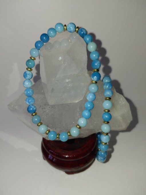 Bracelet en Larimar A du Brésil 