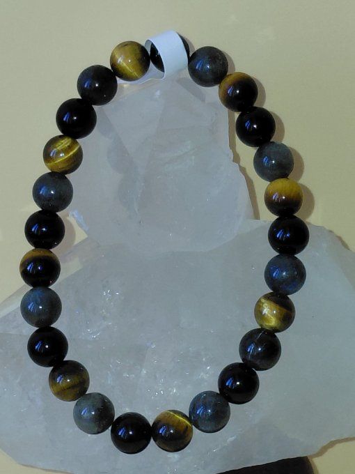 Bracelet "Phénix Obsidien – Full Matte Édition Tigre"