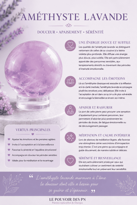 Sphère améthyste lavande Brésil AA+ 50 à 60mm