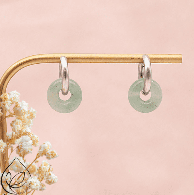 Boucle d'oreille Loa argentée (1 paire)