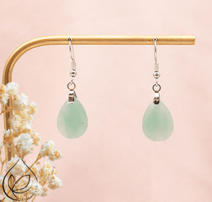 Boucle d'oreille Lyor argentée