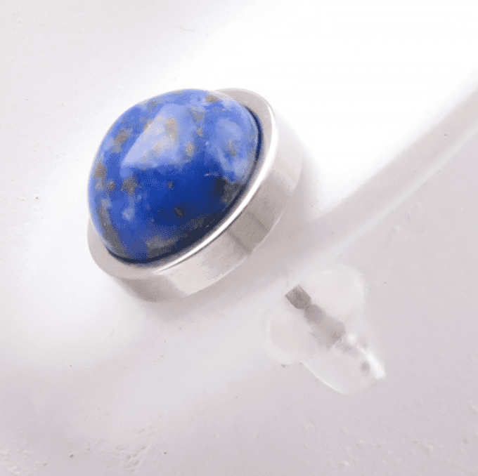 Boucle d'oreille serti 10mm