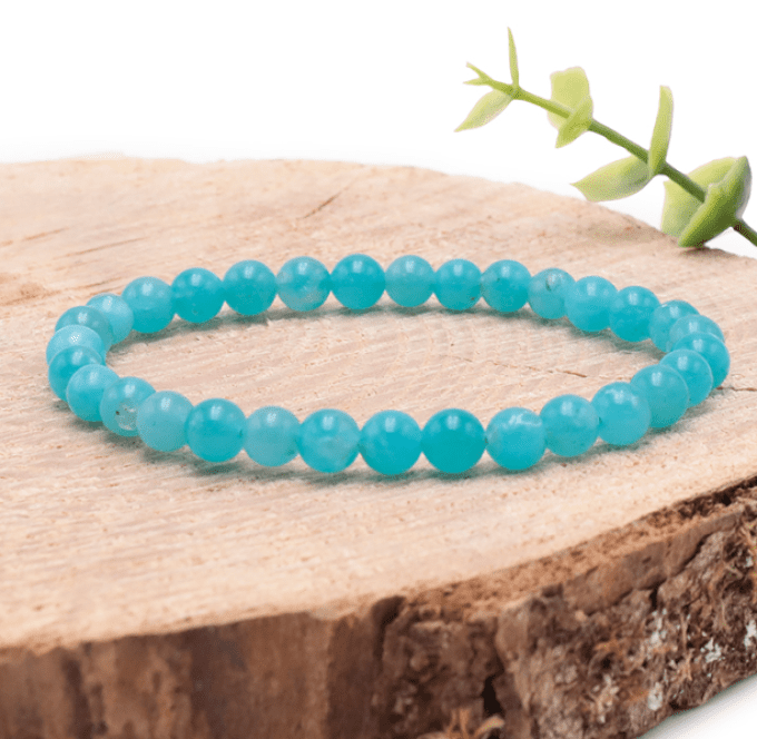 Bracelet boule 06mm amazonite États-Unis AAA