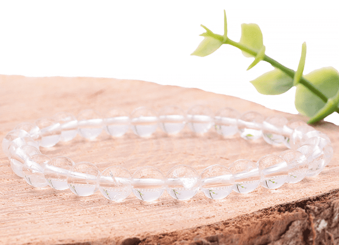 Bracelet boule Cristal de roche AA