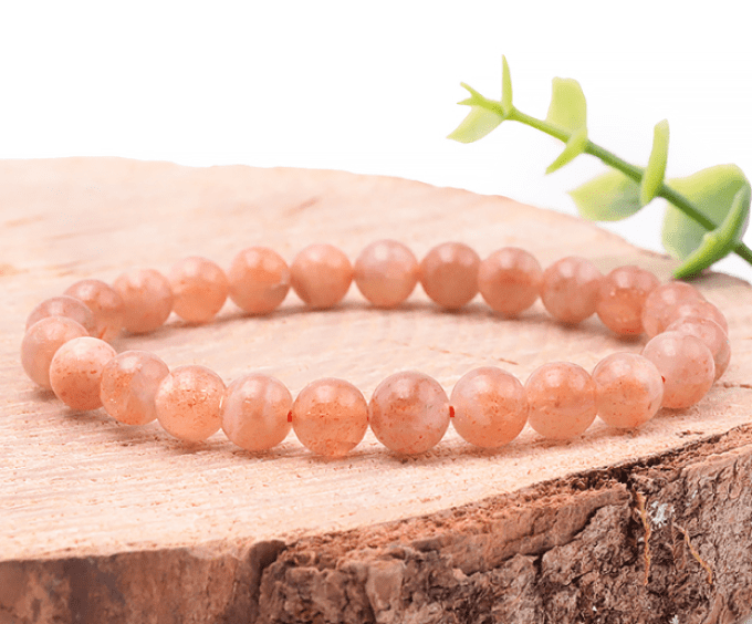 Bracelet boule en Pierre de soleil A