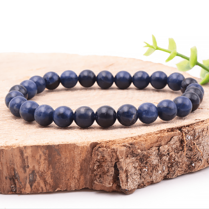Bracelet boule 08mm sodalite AA (taille 2)