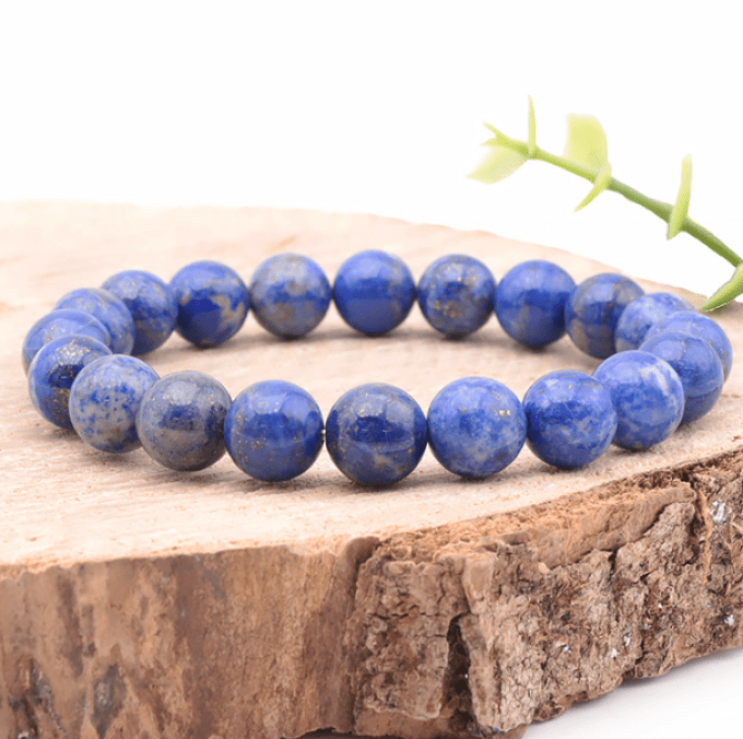 Bracelet boule  lapis lazuli A