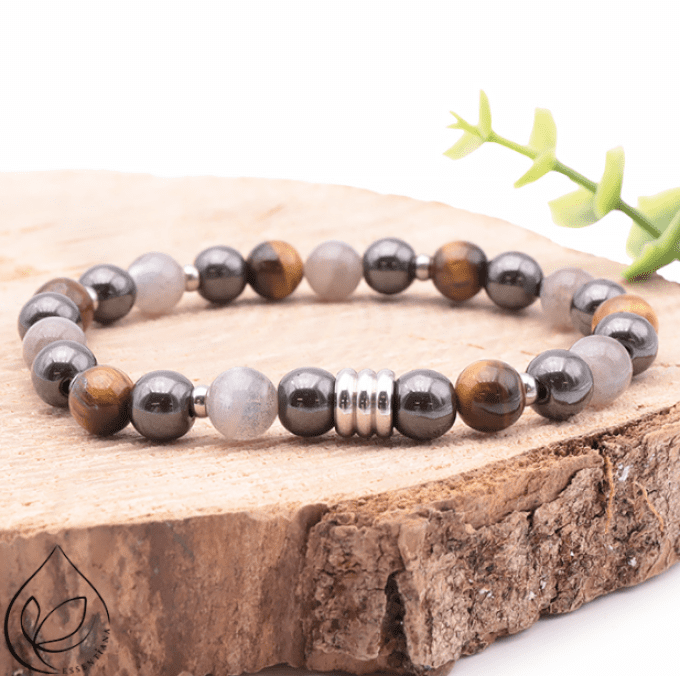 Bracelet Célyos argenté en boule de 08MM