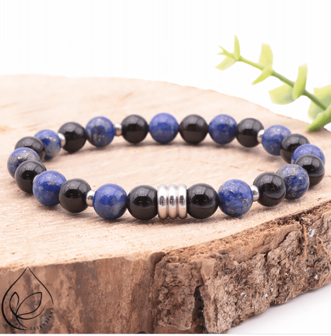 Bracelet Célyos argenté en boule de 08MM