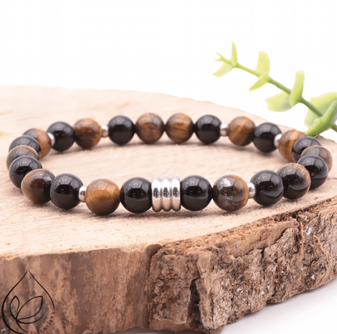 Bracelet Célyos argenté en boule de 08MM