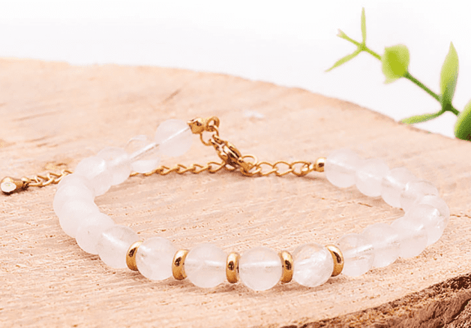 Bracelet Eira doré boule 06mm ( 1 pièce ) acier inoxydable 304