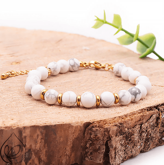 Bracelet Eira doré boule 06mm ( 1 pièce ) acier inoxydable 304