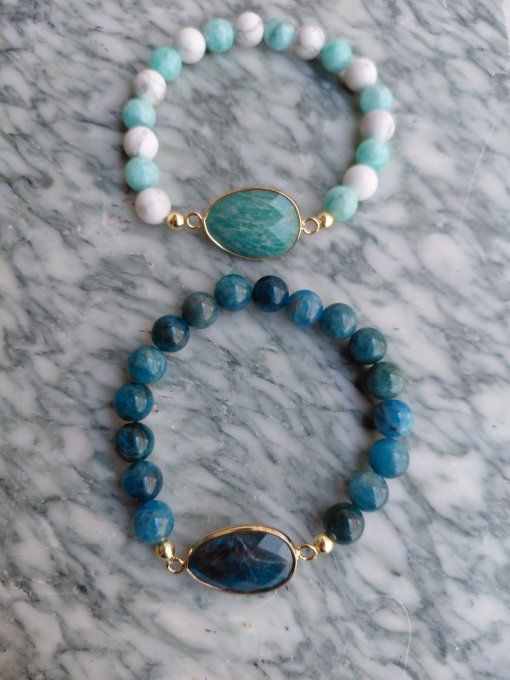Création des bracelet pendentif en  pierres naturelles  