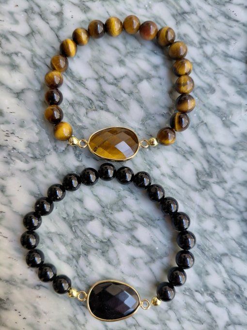 Création des bracelet pendentif en  pierres naturelles  
