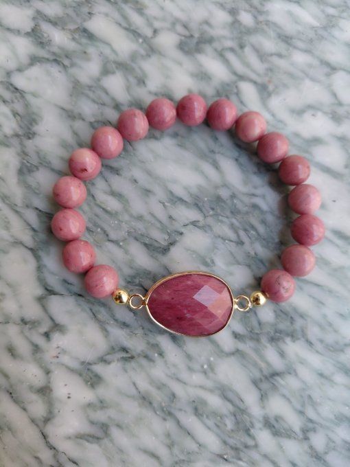 Création des bracelet pendentif en  pierres naturelles  