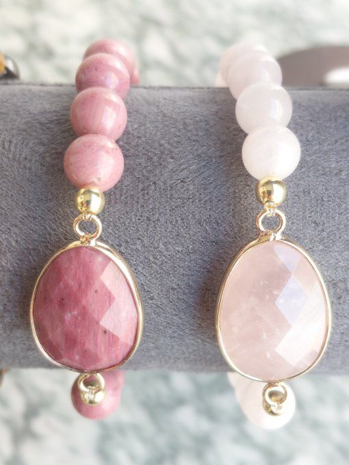 Création des bracelet pendentif en  pierres naturelles  