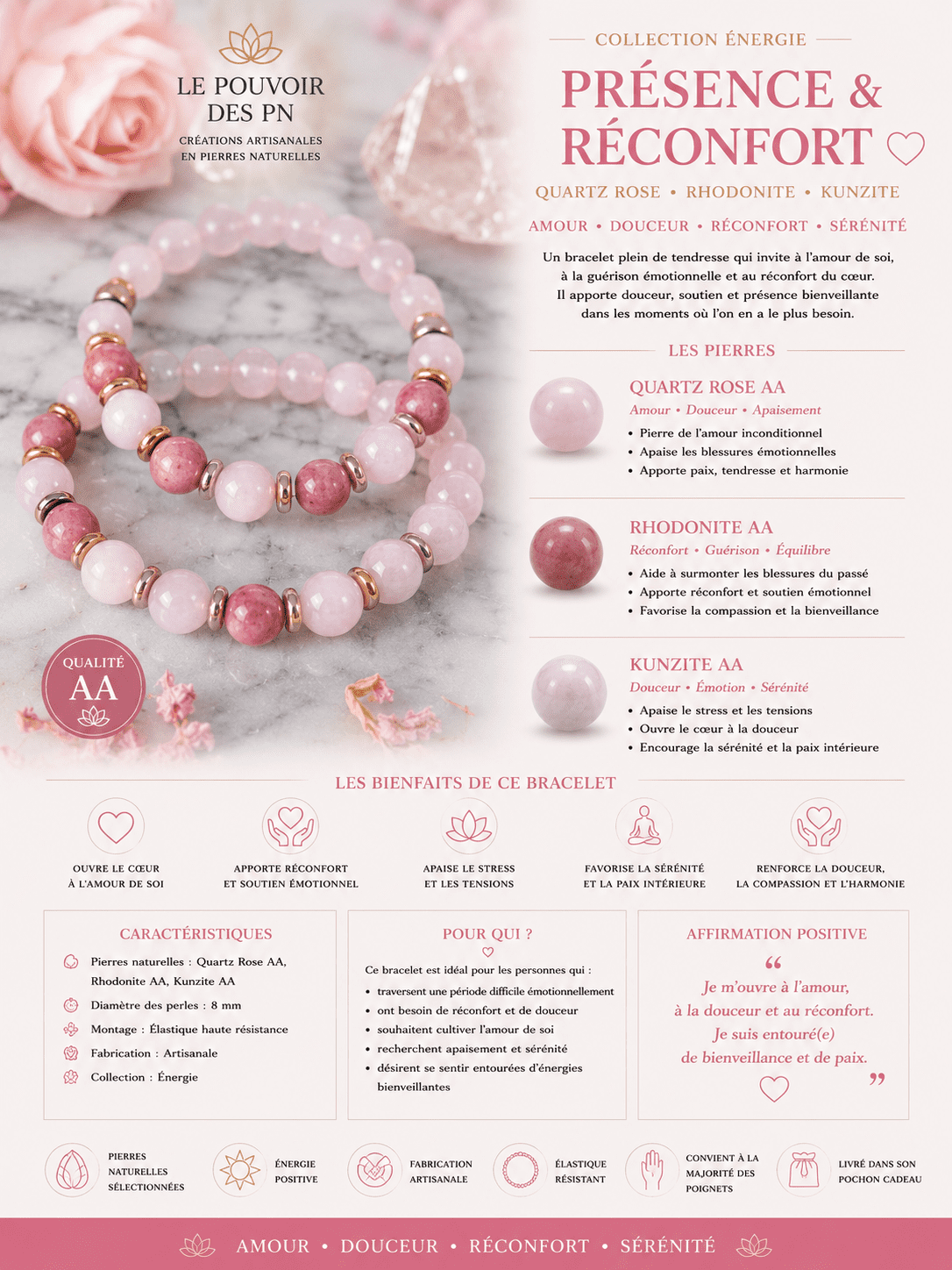 Création bracelet Présence & Réconfort