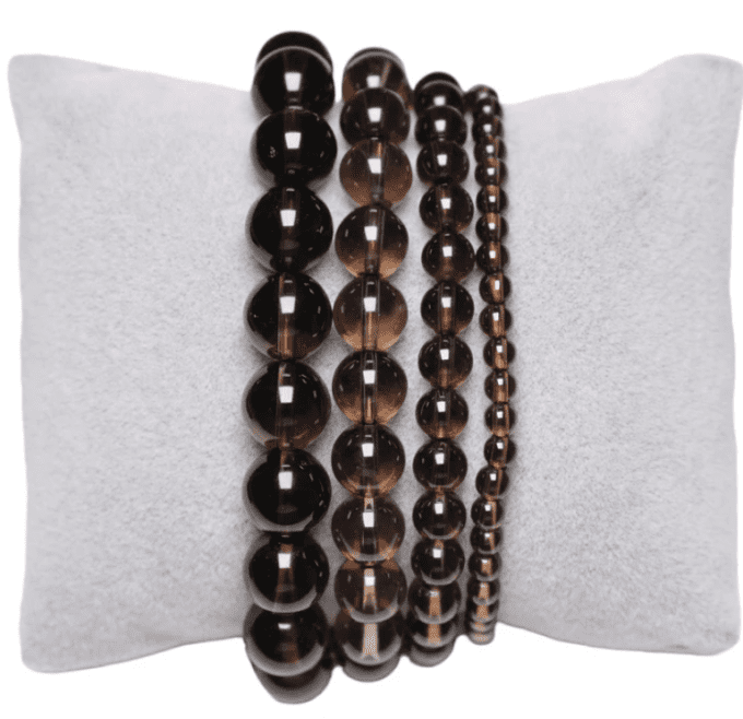 Bracelet quartz fumé A