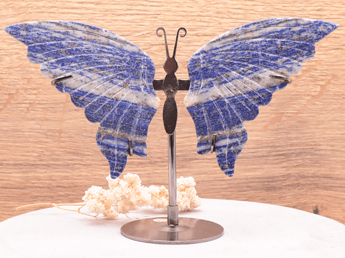 Papillon avec socle en Lapis Lazuli A