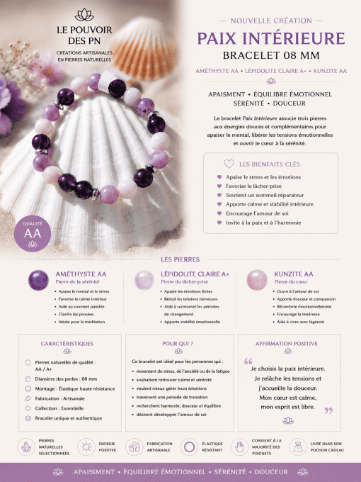 Bracelet paix intérieure