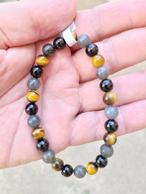 Bracelet "Phénix Obsidien – Full Matte Édition Tigre"