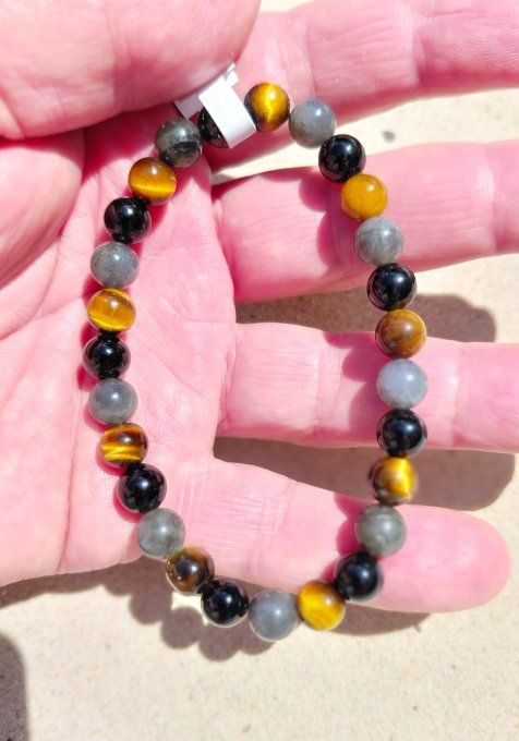Bracelet "Phénix Obsidien – Full Matte Édition Tigre"