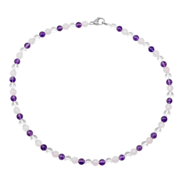 Collier Anti-stress & angoisse avec fermoir acier inoxydable