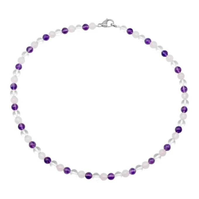 Collier Anti-stress & angoisse avec fermoir acier inoxydable