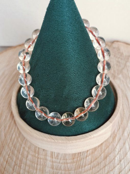 Bracelet boule 08mm citrine AA