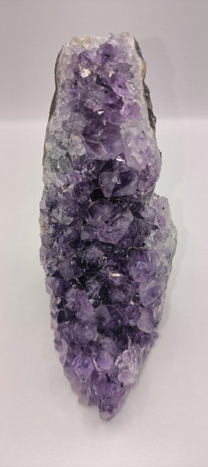 Géode améthyste bord brut Uruguay A 300 à 500g