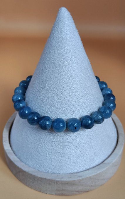 Bracelet 08mm aigue marine Brésil (Bahia) AA 