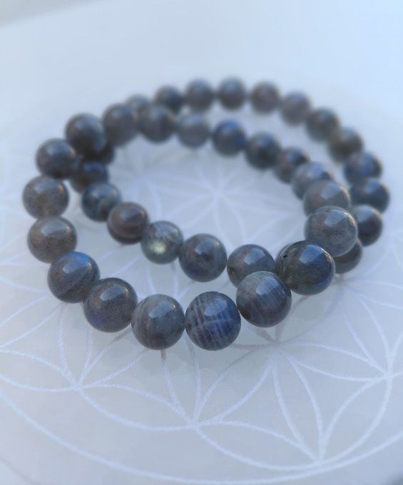 Bracelet "Bouclier de Lumière"  Labradorite A+