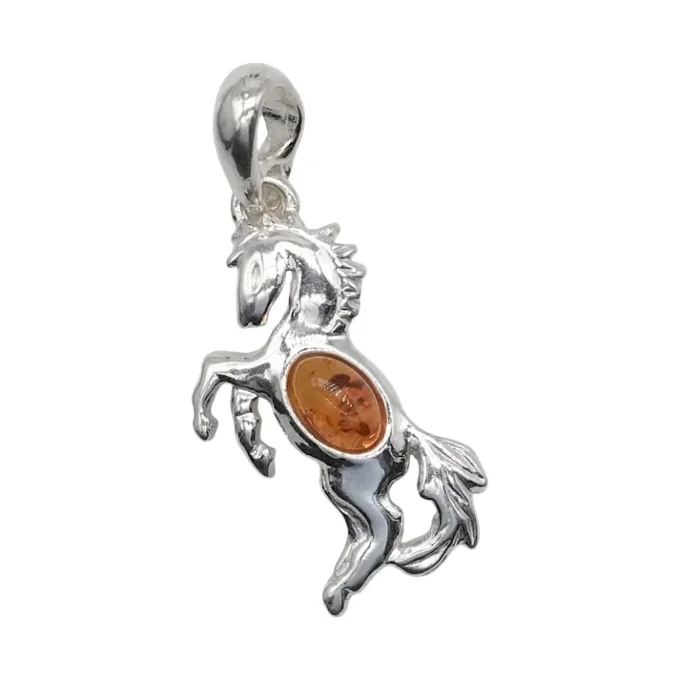 Pendentif ambre forme Cheval