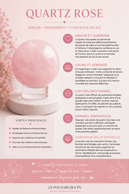 Sphère quartz rose A 60 à 70mm