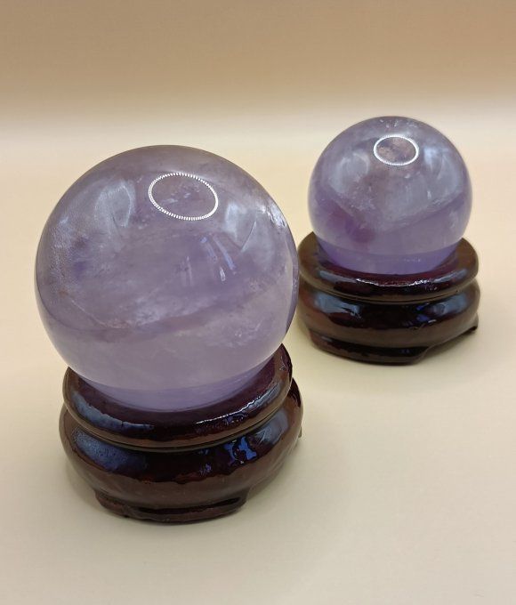 Sphère améthyste lavande Brésil AA+ 40 à 50mm