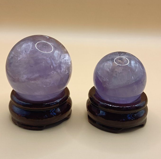 Sphère améthyste lavande Brésil AA+ 40 à 50mm